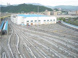 Taipei metro system (Wenhu Line) CB410tender &amp; CB426 tender of Neihu depot.