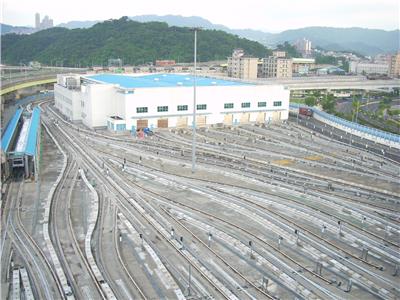 儲車大樓及扇形軌鳥瞰圖